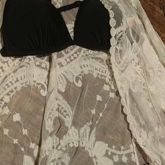 Leopard print bathing suit with lace Shaw !!!! - Picture 4 of 4